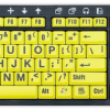 ZoomText Large Print Keyboards for PC (Yellow Keys with Black Text) - NY Low Vision